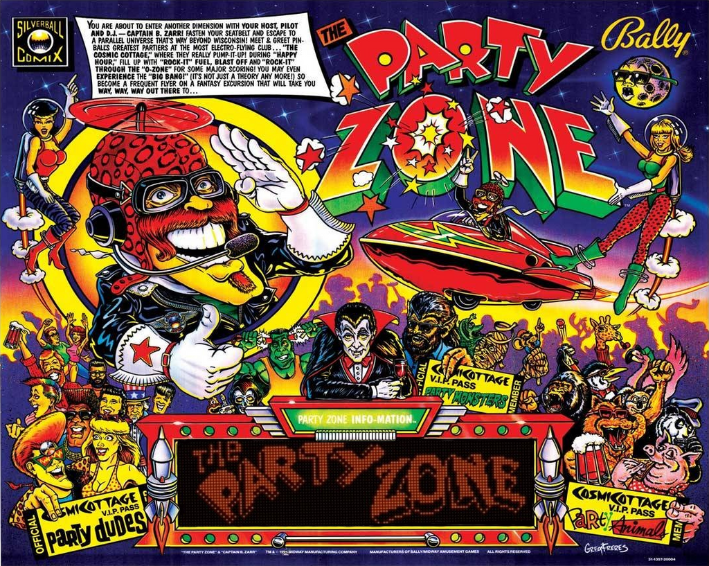 the Party Zone LED Kit Comet Pinball, Inc.