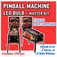 250 Piece Universal Pinball Machine LED Kit