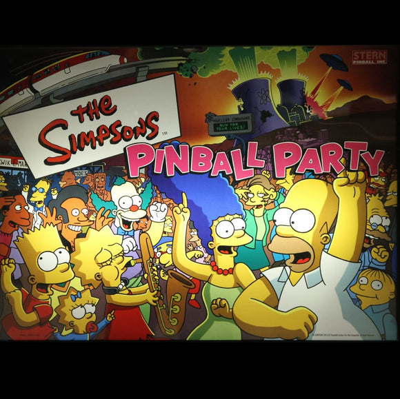 Simpsons Pinball Party Kit, Inserts Only, with OCD Board